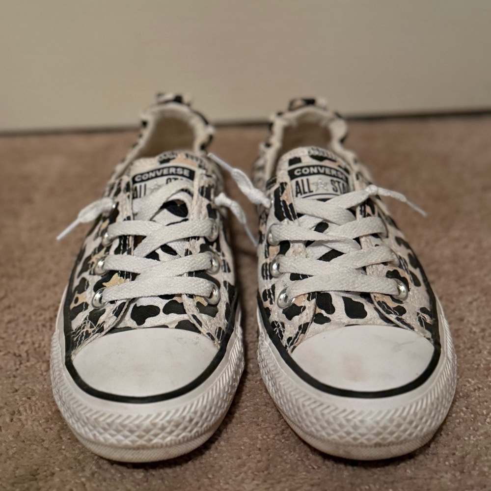 Chuck Taylor Allstar Shoreline Canvas - Converse Leopard Print Sneakers - Picture 2 of 4
